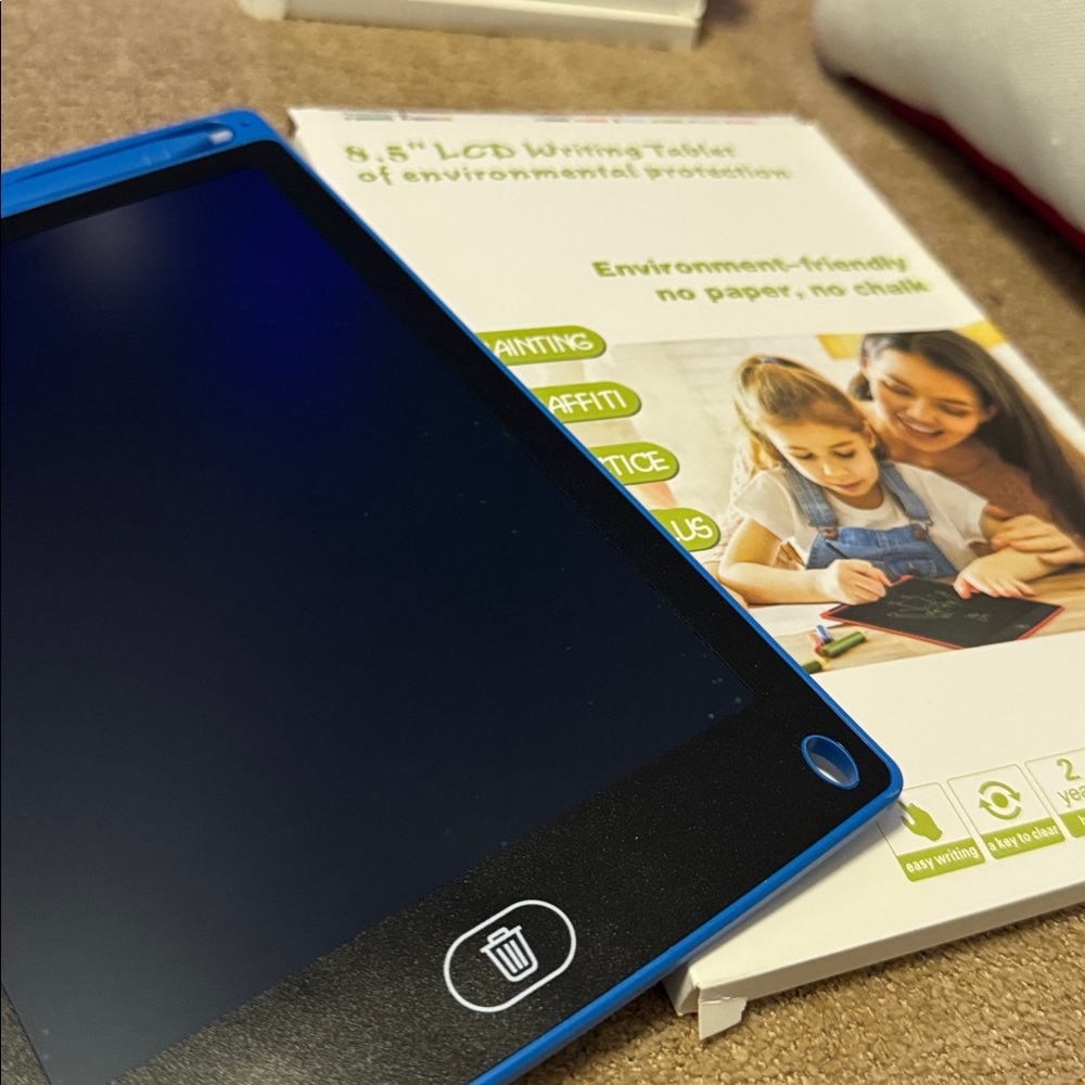 LCD Writing Tablet with Stylus Blue